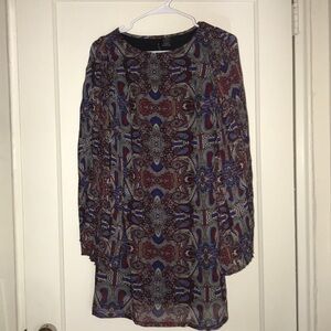 NWOT fire Los Angeles long sleeve dress